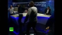 Fists fly live on Georgian TV as parliament candidates brawl