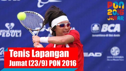 Tenis Lapangan - Siang, Jumat (23/9)