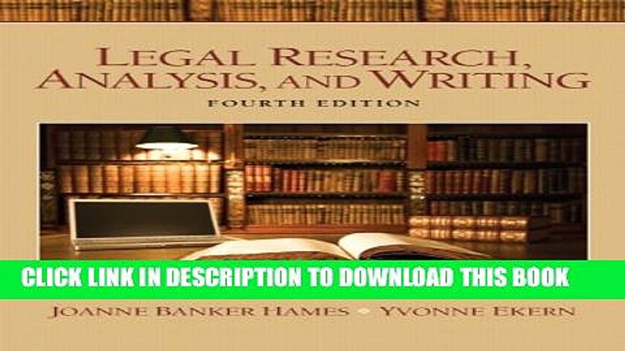 [PDF] Legal Research, Analysis, and Writing (4th Edition) Full Online