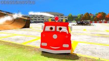 Childrens Songs Disney cars Red Fire Truck Sarge and Minions Nursery Rhymes