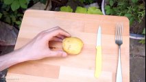 Mẹo chống dính vỉ nướng với khoai tây sống