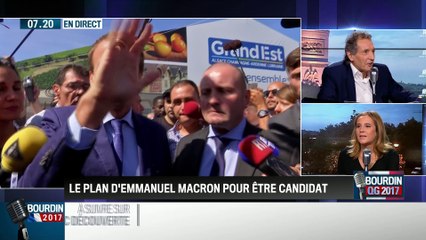 QG Bourdin 2017 : Quel est le plan d'Emmanuel Macron pour être candidat à la présidentielle ?