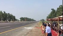 PAF Mirage V taking off and landing on M-2 Motorway during PAF's H