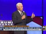 Mike Pence avoids controversies of his running mate in Mesa stop