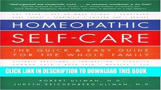 Collection Book Homeopathic Self-Care: The Quick   Easy Guide for the Whole Family