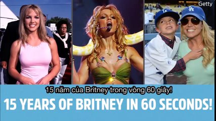 15 năm của Britney Spears  trong vòng 60 giây