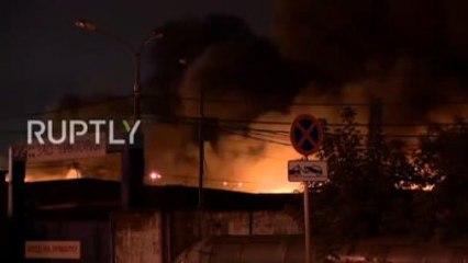 Moskova?da Antrepo Faciası, 7 İtfaiyeci Yanarak Can Verdi