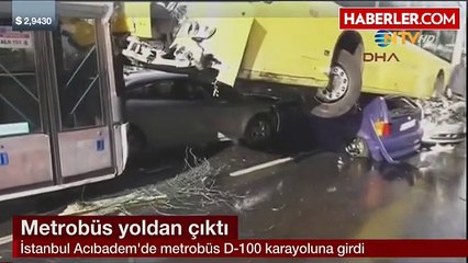 İstanbul'da Metrobüs Kazası
