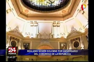 Realizaron sesión solemne por 194 aniversario del Congreso