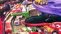 Pixar Cars Micro Drifter RaceCar Set Unboxing and Assembly