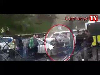 Şoföre şemsiyeyle saldıran kişi böyle gözaltına alındı