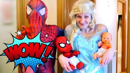 Spiderman vs Police Wanted Dead or Alive! w_ Harley Queen, Frozen Elsa & Fun Superhero In Real Life!-_2IDw1Nmr3o part 4