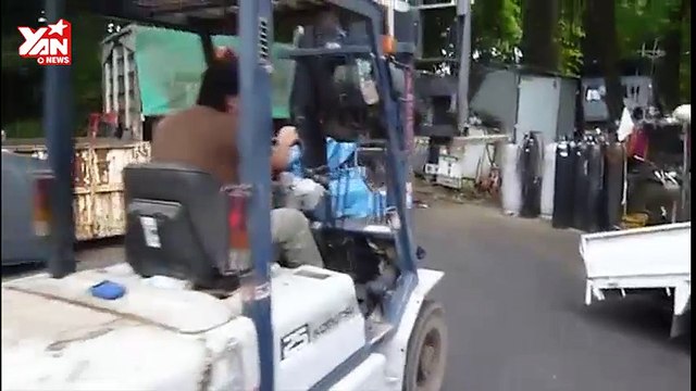 cách ng nhật xếp oto vào container