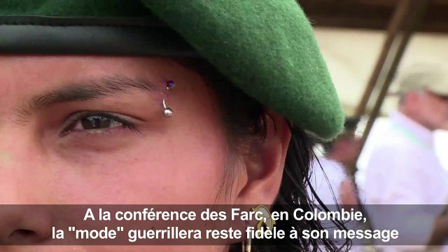 Colombie: à la conférence des Farc, la mode de la guerilla