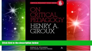 Big Deals  On Critical Pedagogy (Critical Pedagogy Today)  Best Seller Books Best Seller