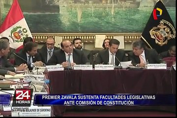 Fernando Zavala sustentó pedido de facultades ante Comisión de Constitución