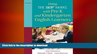 FAVORITE BOOK  Using THE SIOPÂ® MODEL with Pre-K and Kindergarten English Learners (SIOP Series)