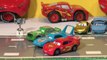Pixar Cars new Cars unboxing Chuck Choke Cables and Charlie Checker with Lightning McQueen