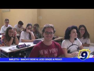 Barletta |  Banchi e sedie al liceo grazie ai privati