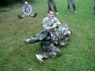 Combatives: CPL Wentz escapes rear naked choke and armbar