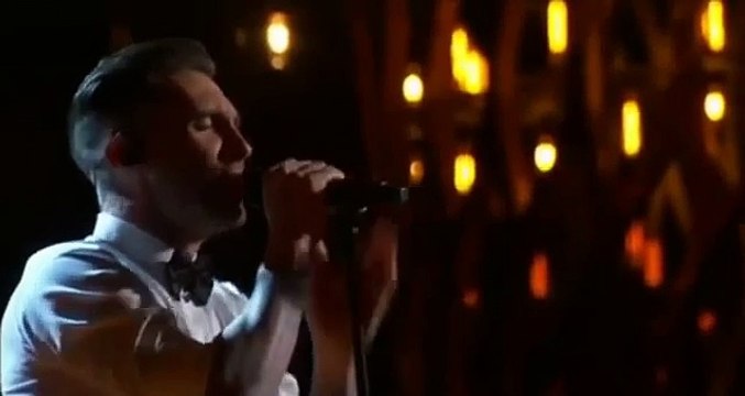 Adam Levine Performs 'Lost Stars' at Oscars 2015