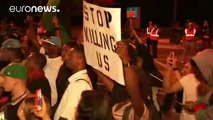 Calmer but defiant mood in Charlotte protests over police shooting of black man