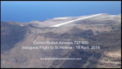 Un Boeing 737 peine à atterrir à Sainte-Hélène