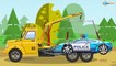 Bajki dla dzieci - Policyjny wóz strażacki Godzina Animacji | Samochody i Ciężarówki