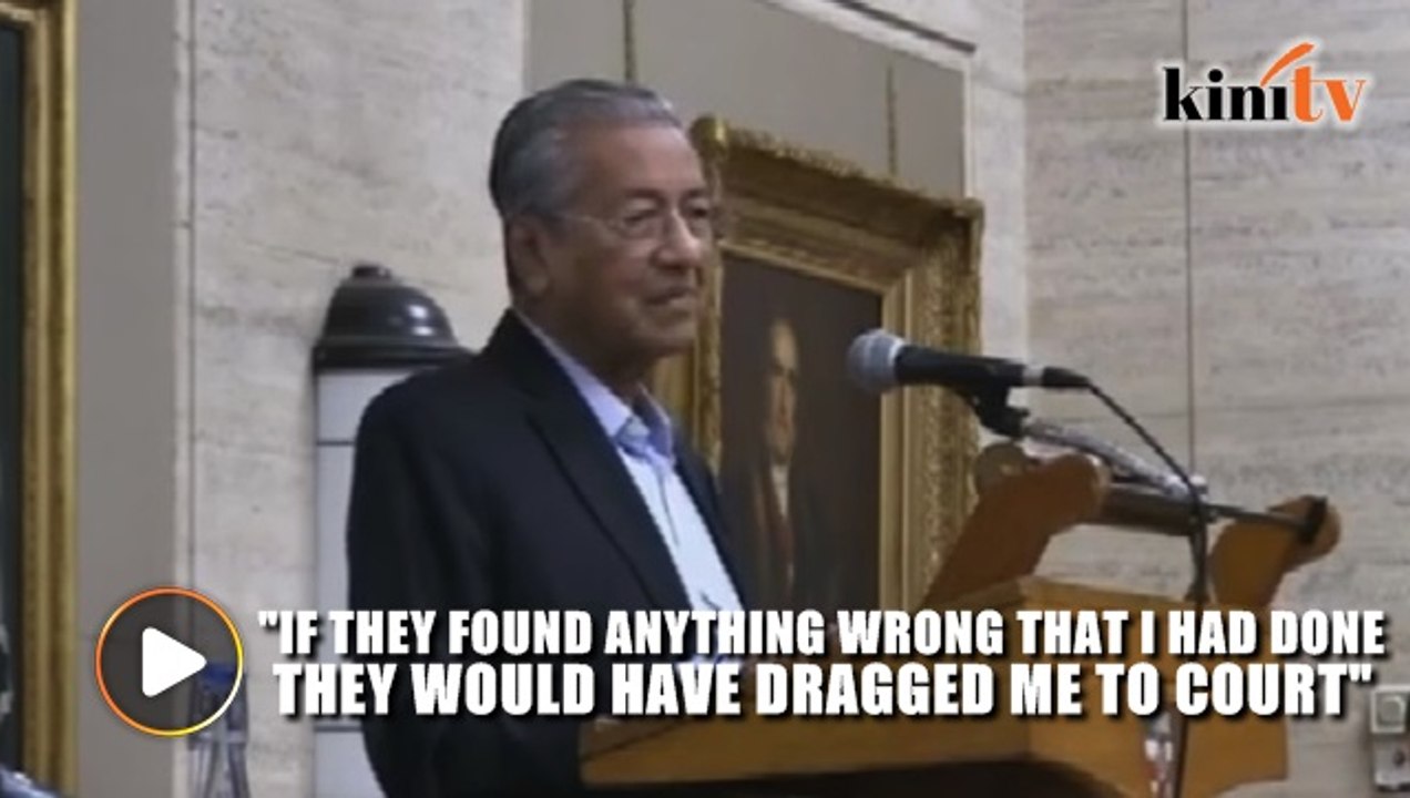 Mahathir responds to critics on being the same as Najib