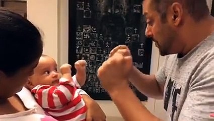 Oh So Cute - Salman Khan playing with Baby Ahil is the Cutest ... (santa-banta-group)