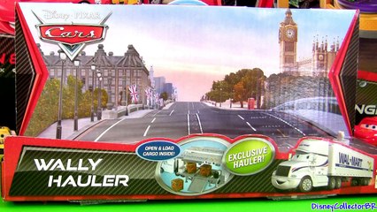 Wally Hauler Walmart Truck from Cars Disney Pixar London figure Mattel hauler exclusive