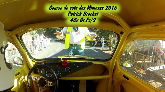 Course de côte des Mimosas 2016 Patrick Brochet 4CV Gr.Fc/2