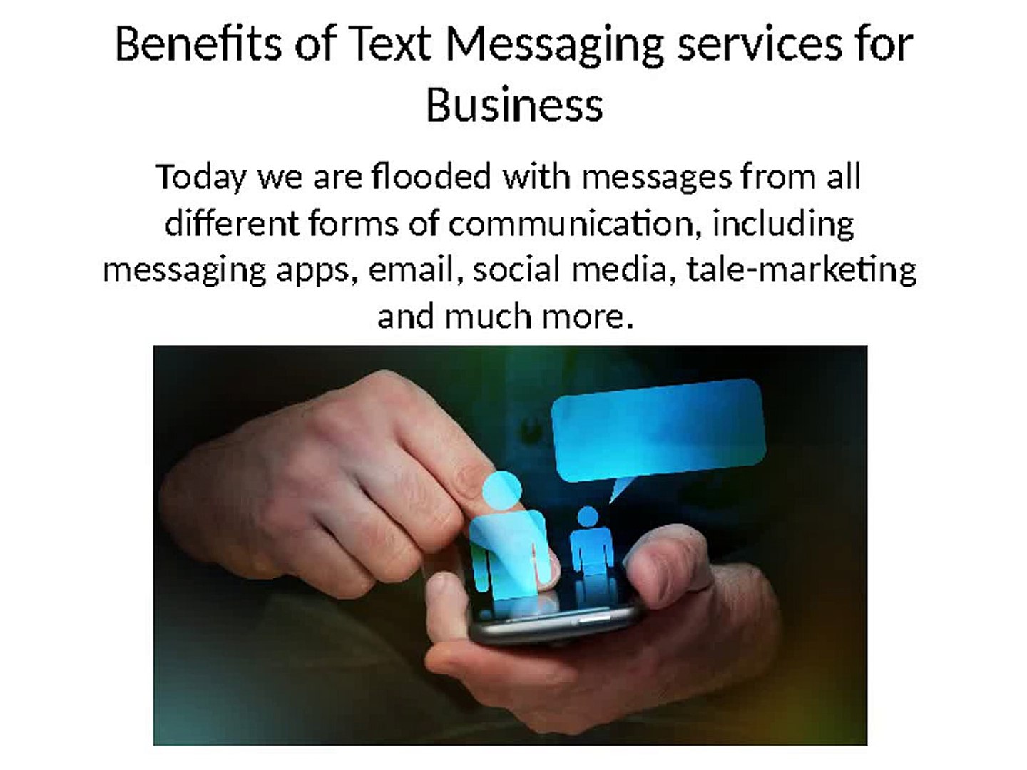 ⁣Benefits of Text Messaging services for Business