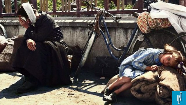 Ces 15 photos colorisées nous rappellent que nous étions aussi des réfugiés