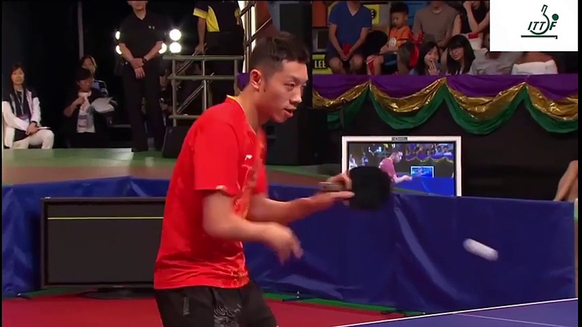 ⁣Funny Table Tennis Exhibition Match