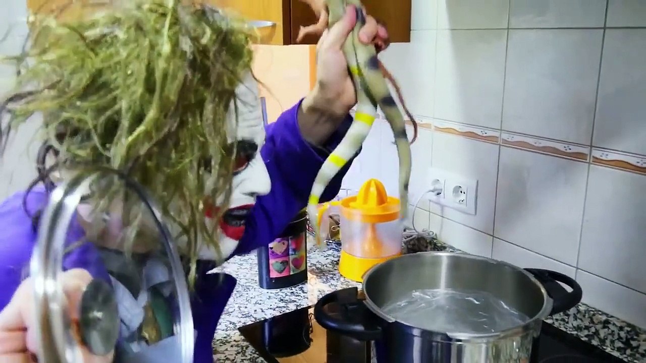 Spiderman vs Frozen Elsa & Joker Pranks w_ Princess Eats Snake & Funny Superheroes-zamefgGjRIk part 2