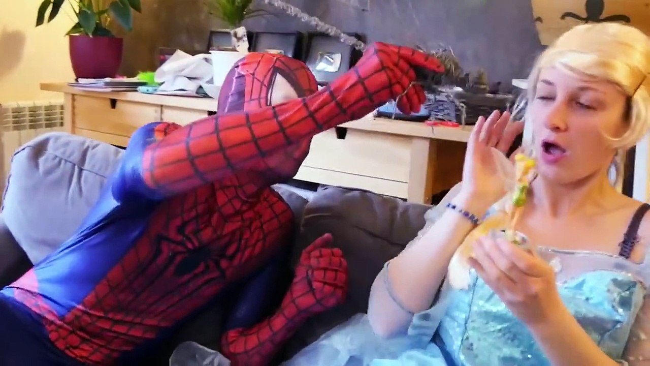 Spiderman vs Frozen Elsa & Joker Pranks w_ Princess Eats Snake & Funny Superheroes-zamefgGjRIk part 4