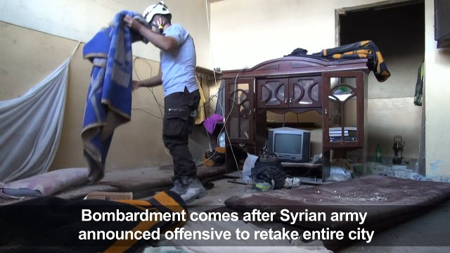 Air raids pound rebel-held Aleppo as Syria army begins assault