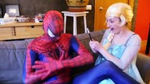 Spiderman Become a doll vs Frozen Elsa & Maleficent w_ Spiderbaby Jack Frost & Funny Supehero-abymkKbby_E part 4