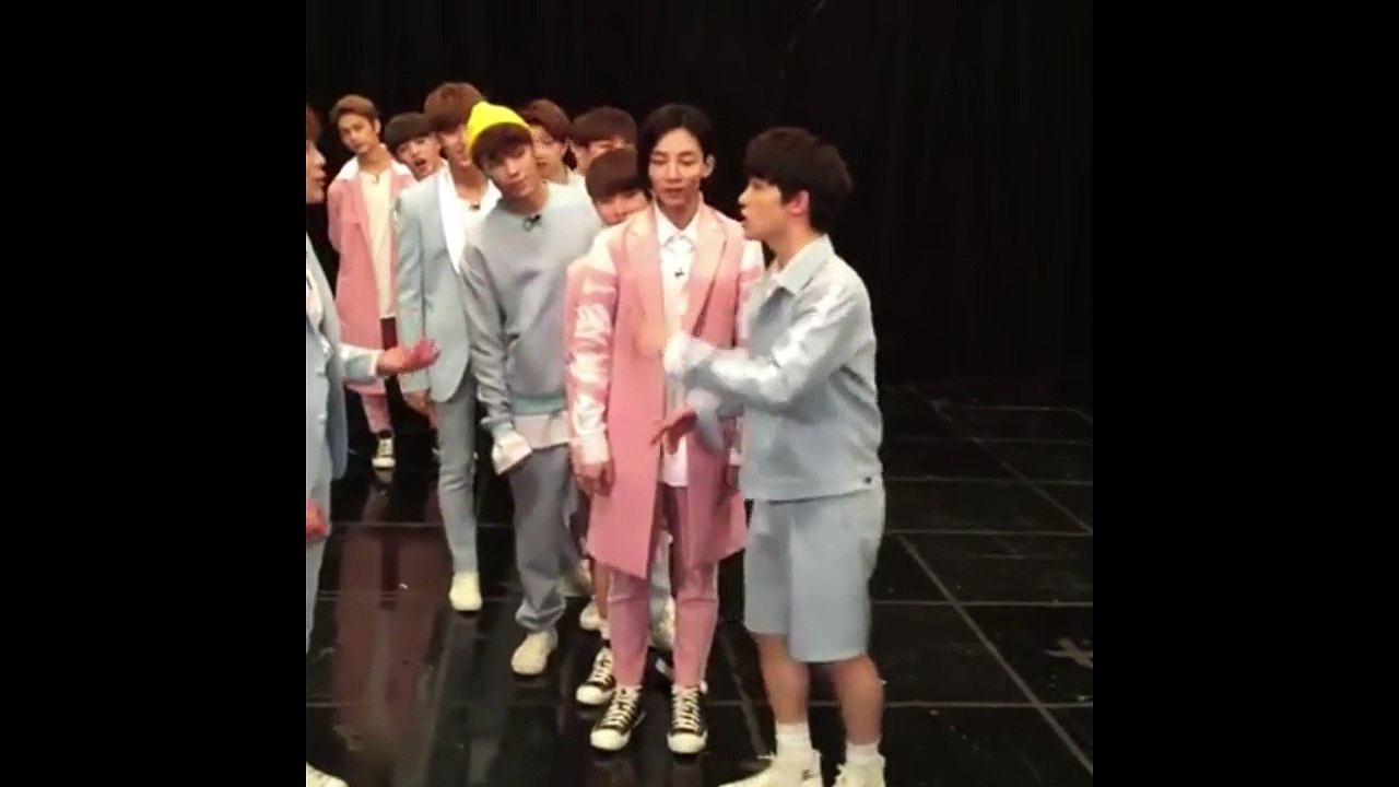 [CUT] 160505 SEVENTEEN (세븐틴) - 예쁘다 (Pretty U) Aegyo/Cute @ 댄투댄투 생중계 with SEVENTEEN