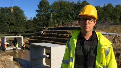 Pose du nouvel ouvrage sur la RD 972