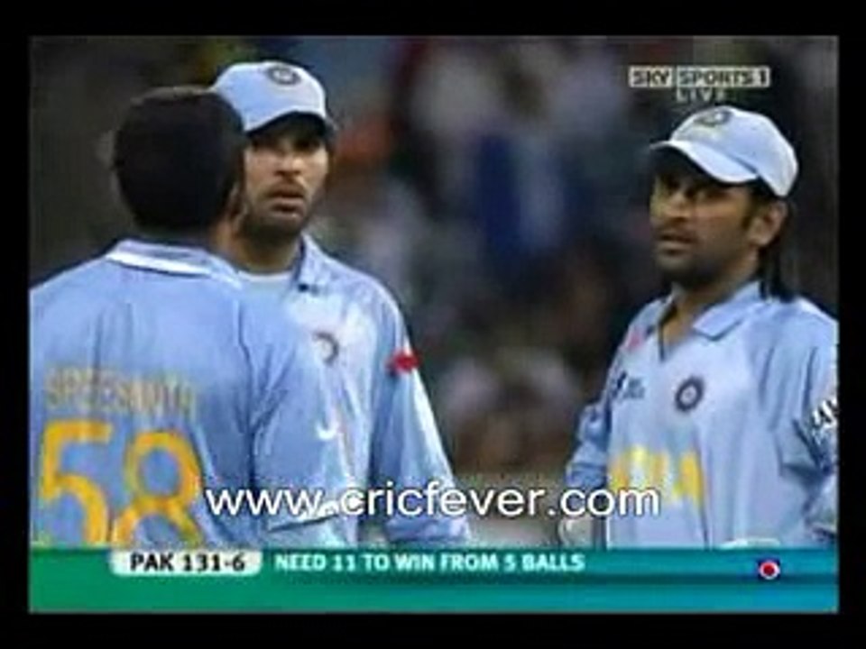 YouTube Final Over of the India Pakistan 20 20 Game Must Watch