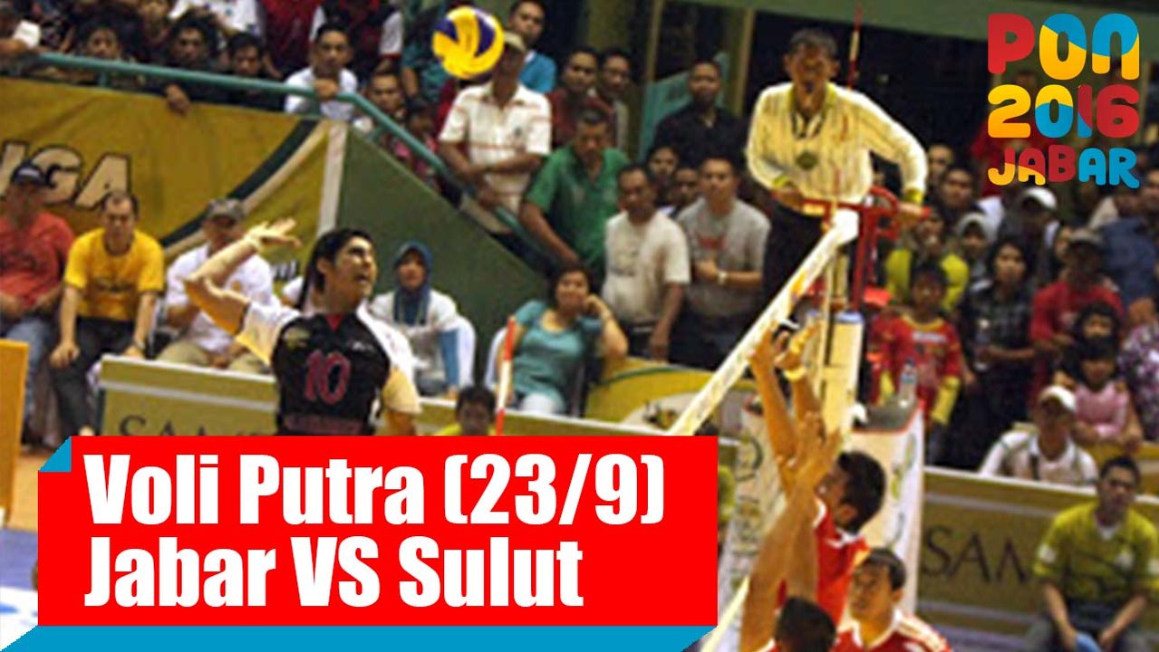 Voli Indoor - (Putra) Jawa Barat vs Sulawesi Utara, Jumat (23/09)