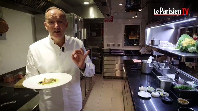Foie gras poêlé estragon, granny et pain d'épices par Christian Le Squer