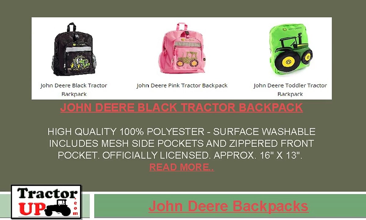 John deere backpacks