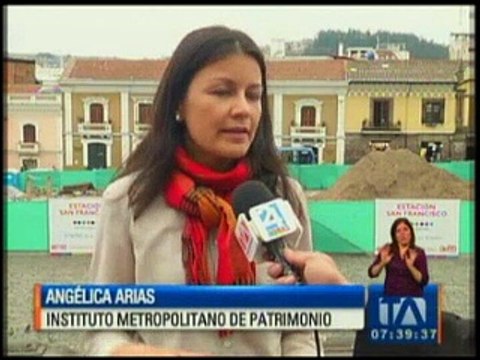 Trabajos suspendidos por los hallazgos en la Plaza de San Francisco