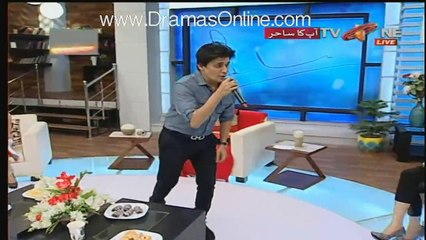 Sahir Lodhi Dancing with Benita in a Live Show
