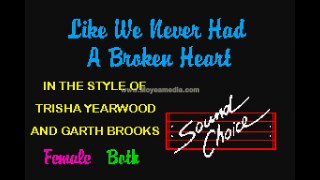 Brooks Yearwood - Like We Never Had A Broken Heart SC [HD Karaoke] RK01595