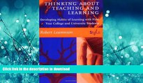 READ THE NEW BOOK Thinking About Teaching and Learning: Developing Habits of Learning with First