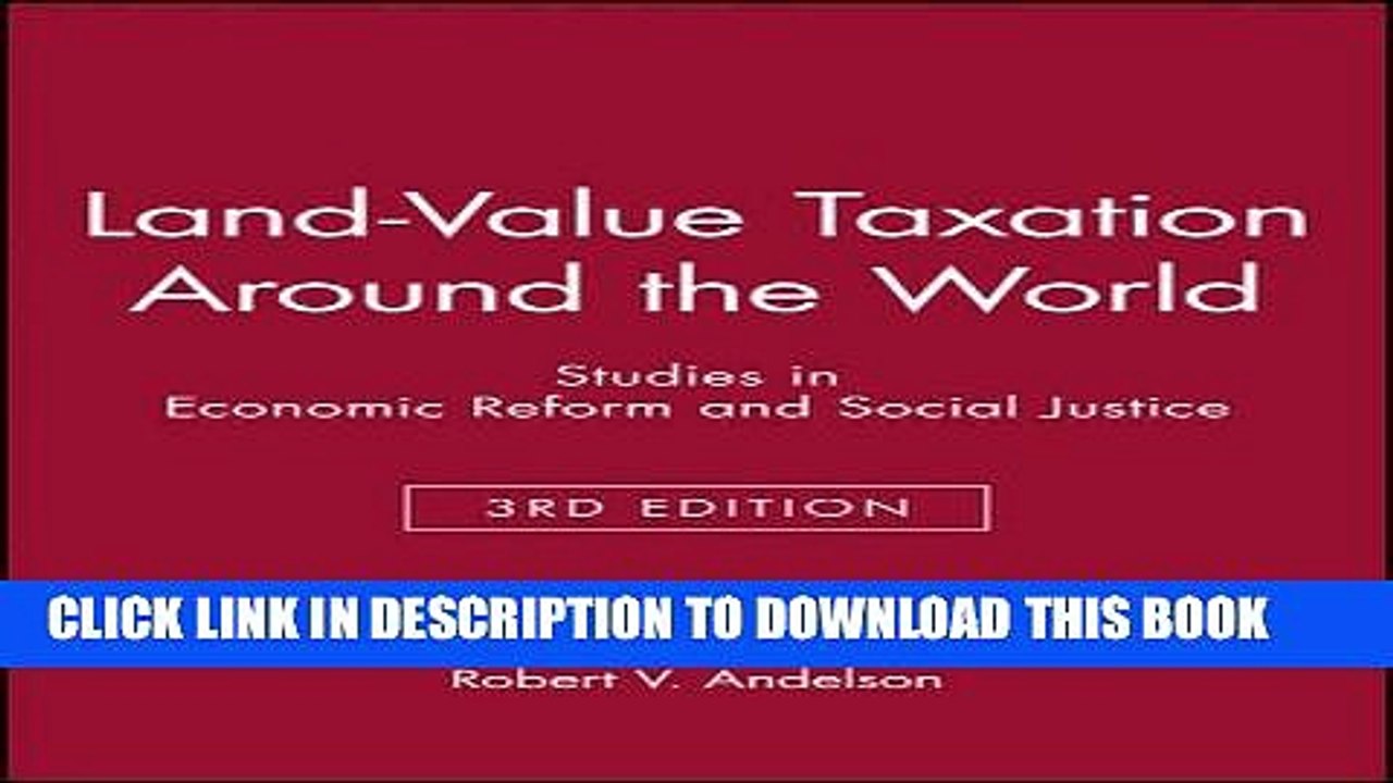 [PDF] Land-Value Taxation Around the World: Studies in Economic Reform and Social Justice (AJES -
